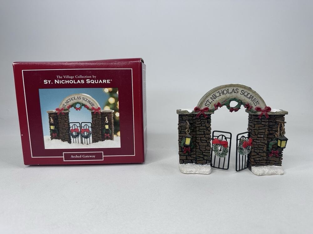 The Village Collection by St. Nicholas Square Arched Gateway Christmas
